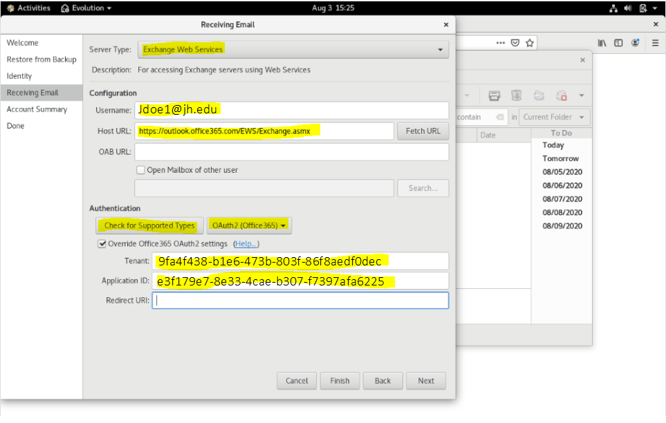 outlook cannot connect to Microsoft Exchange server through ERX