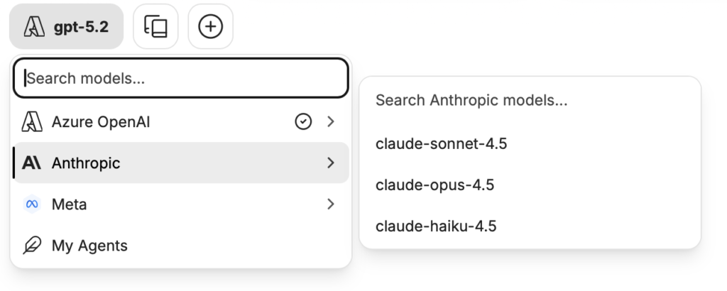 List of available Anthropic Claude models from HopGPT